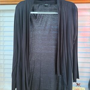 AGB Charcoal Open Front Cardigan